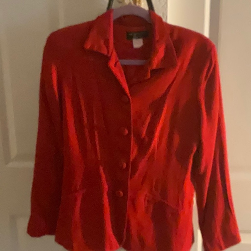 Two-piece blazer and skirt pleated skirt size8